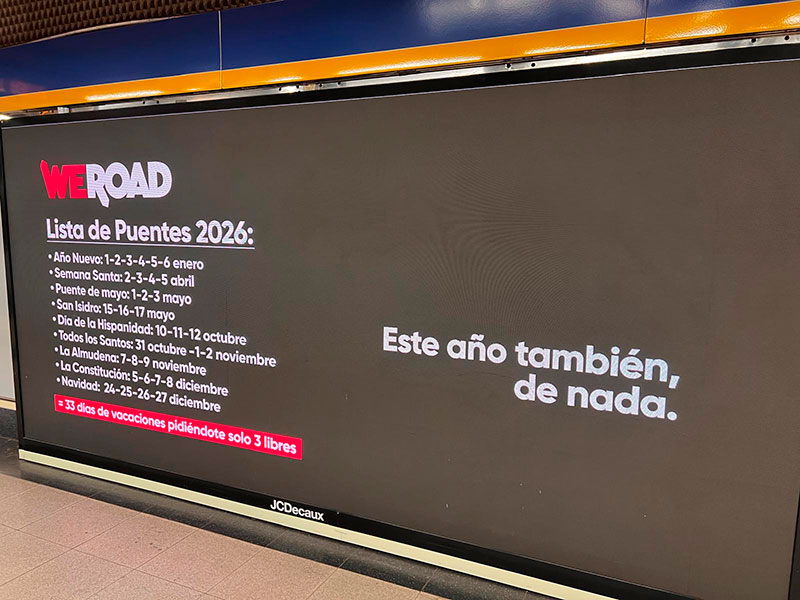 WeRoad "Hackea" el Calendario 2026: Cómo Convertir 3 Días Libres en 23 de Vacaciones