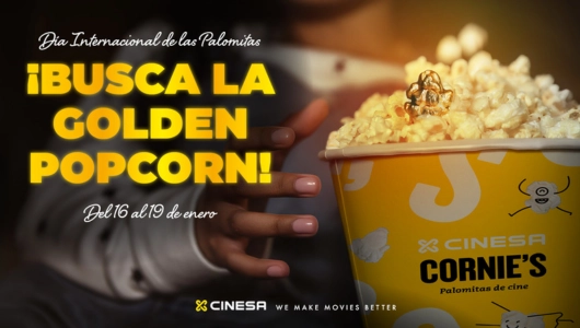 Cinesa celebra su récord de ventas con el «Golden Ticket» de las palomitas